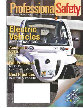 Professional Safety magazine featured MSU electric car