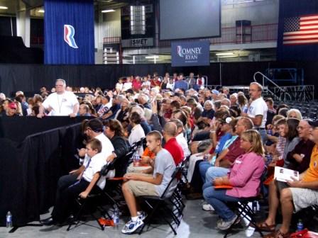 The Ryan victory rally crowd