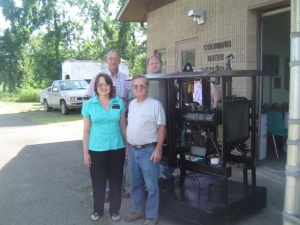 Ingram donates generator to City of Columbus | columbus, ingram barge company, generator, great ice storm, water supply