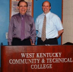 GERICKE AND MALEY SELECTED WKCTC TEACHERS OF THE YEAR | Western Kentucky Community & Technical College, WKCTC, Paducah, teacher, Kentucky, professor, Maley, Gericke