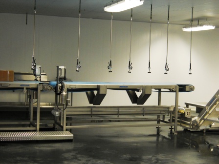 Two Rivers Fishery processing room - gutting, cutting and freeze drying