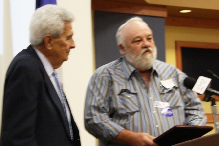 Dr. Paul Randolph presented award to Rob Ed Parrish