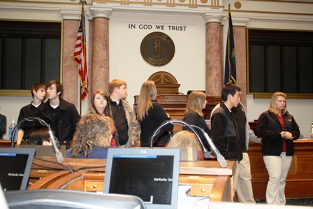 Hickman County students tour the House chambers