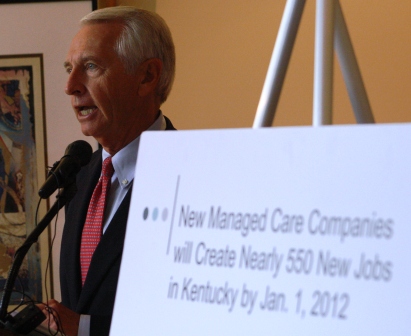 Governor Beshear presents managed care for Medicaid