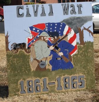 American Civil War depicted 