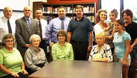Representatives of First Community Bank- R.E Hales Family