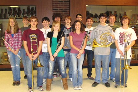 Graves HS band members 