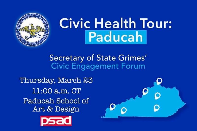 Kentucky Secretary of State to be in Paducah March 23rd