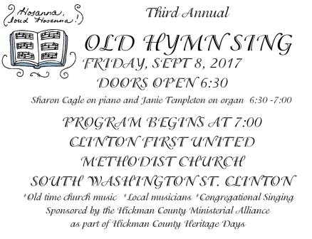 Old Hymn Sing - community sharing old time music