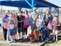 Wingo Elementary’s Green Team salutes military on Veterans’ Day 