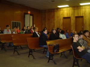 Four high school mock trial teams have first scrimmage