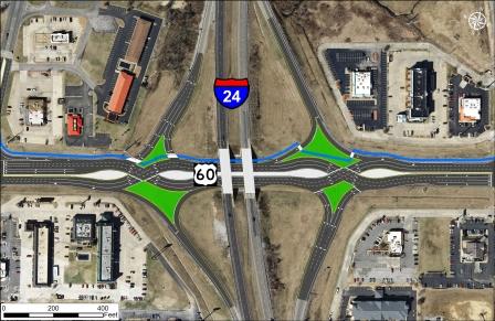 KYDOT proposing improved I-24 interchange