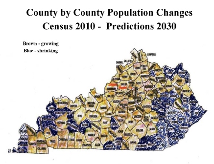 Tipping Point: Mapping Predicted Population Changes - 2010 - 2030