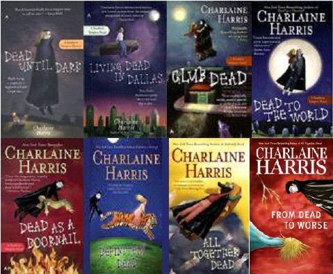 covers from Sookie Stackhouse novels